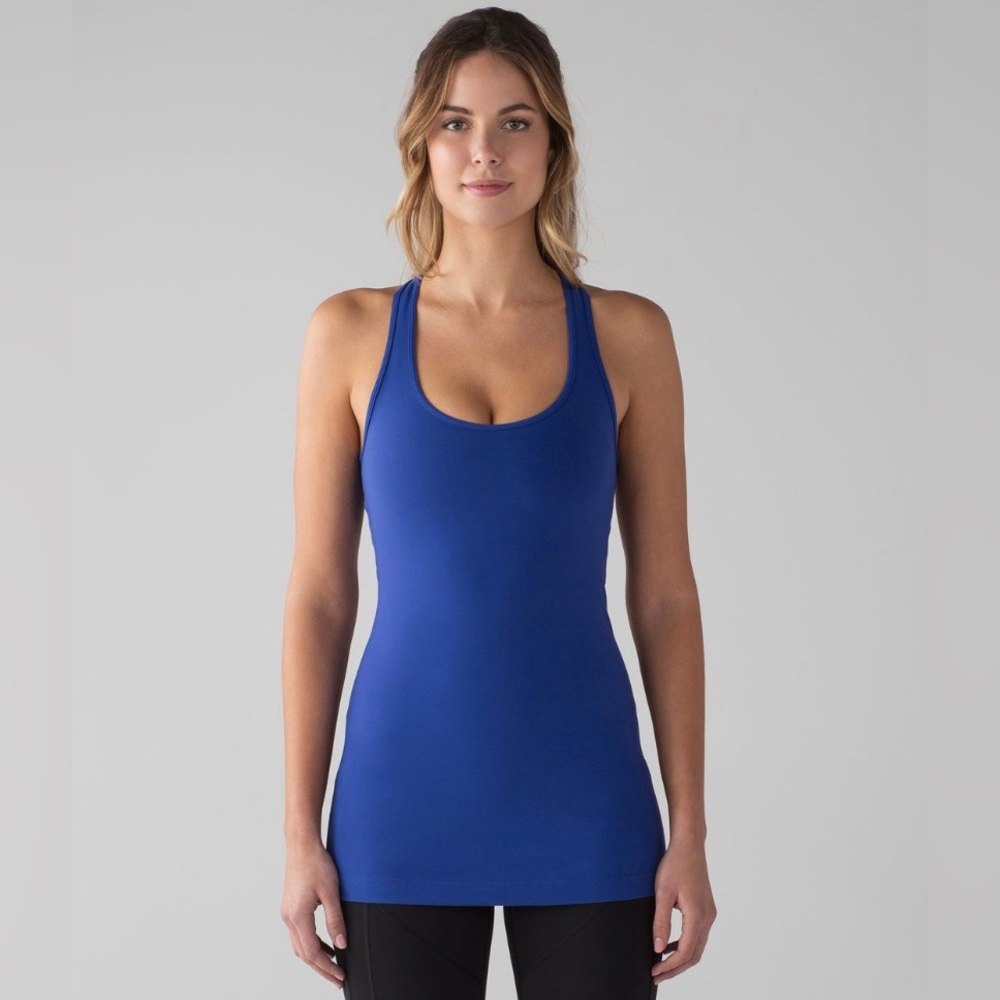 Lululemon Cool Racerback Tank. Sapphire Blue. Size 6.